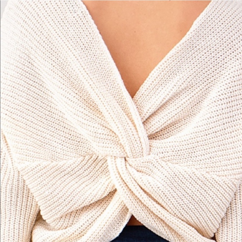 Cozy Casual by October Love | Twist Back Sweater - Picture 4 of 8